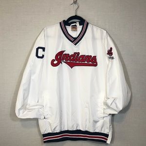 Cleveland Indians Pullover Jacket Wahoo Men’s L